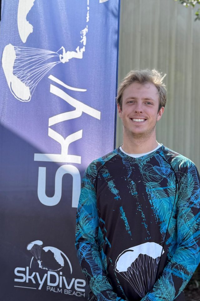 Headshot of Chase, a tandem skydiving instructor at Skydive Palm Beach in South Florida